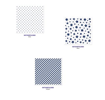 Dots, Stripes, Stars Embossing Folders by Hunkydory Money Saver