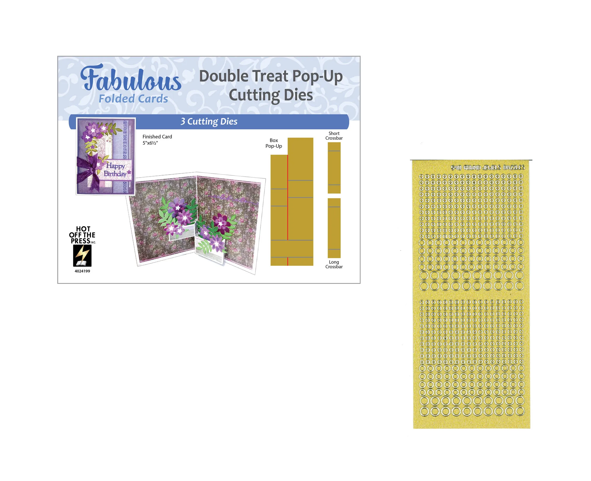 Double Treat Card Dies by Fabulous Folded Money Saver