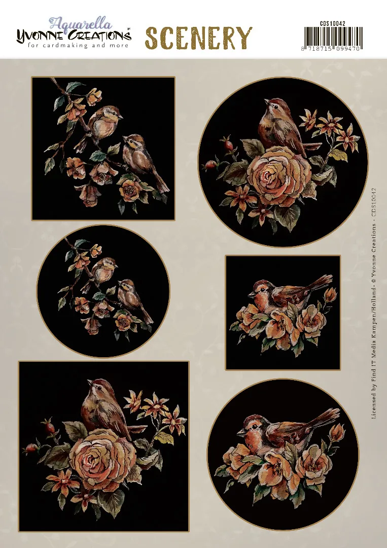 Golden Birds Die-Cuts