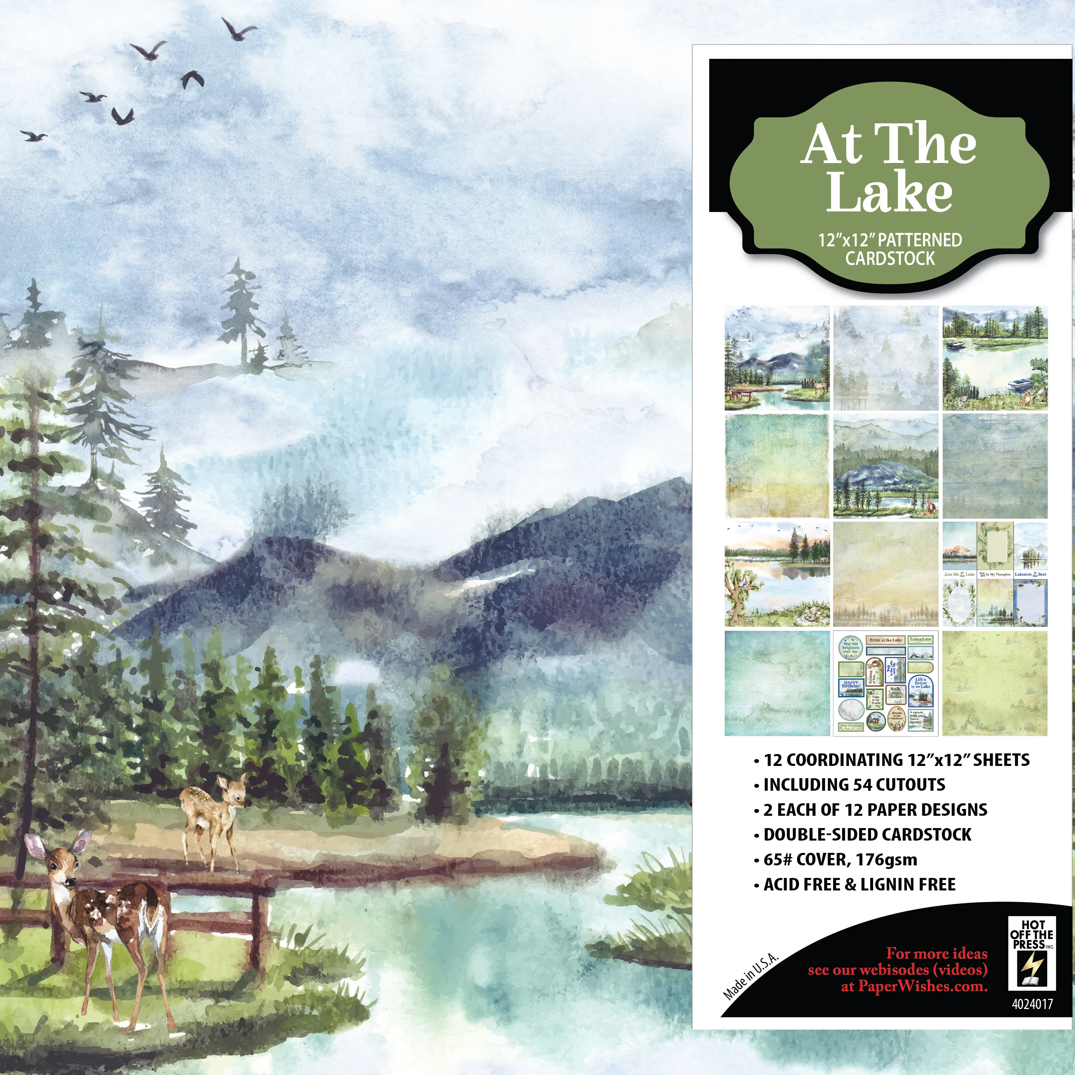 At the Lake 12x12 Patterned Cardstock