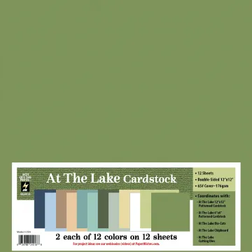 At the Lake 12x12 Solid Cardstock