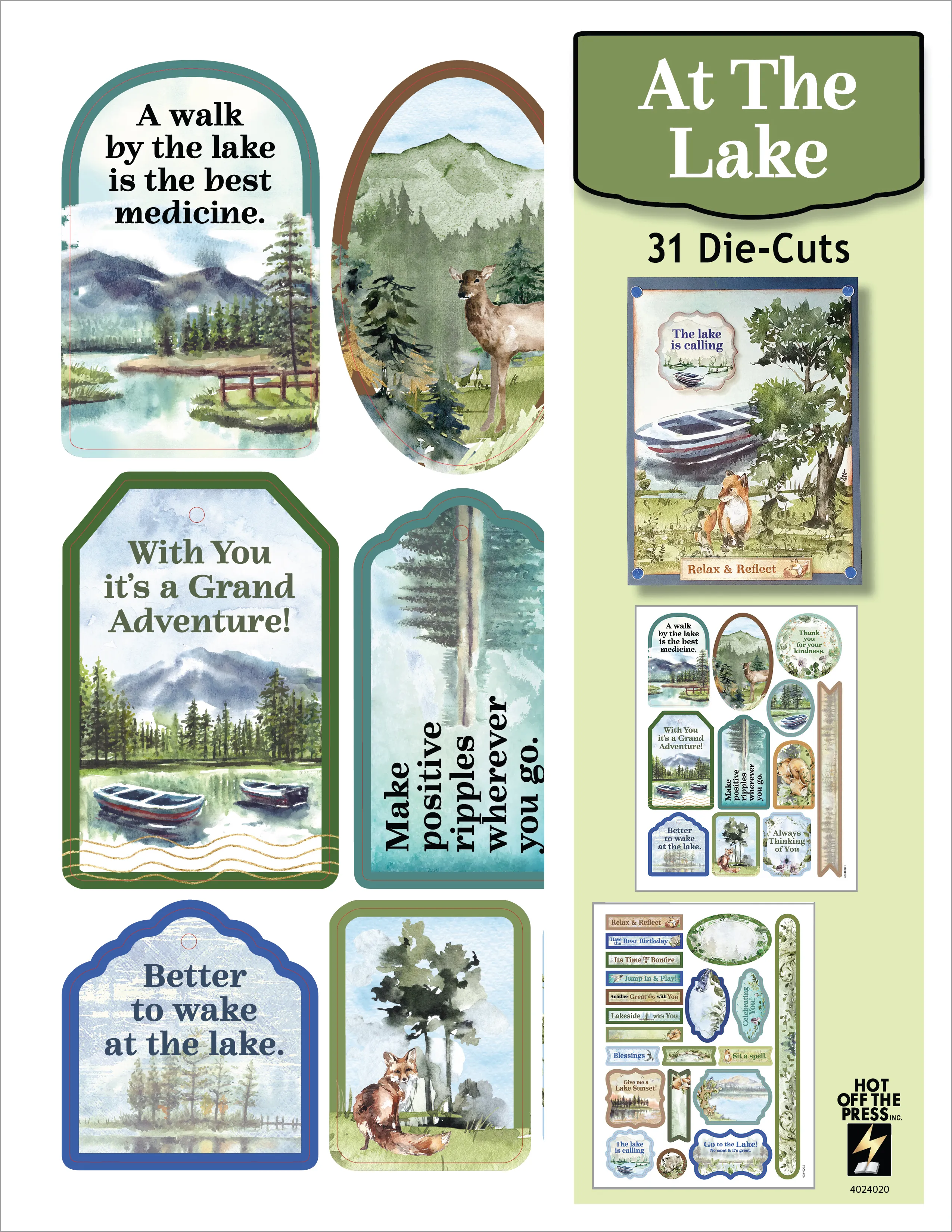 At the Lake Die-Cuts, 31 pieces