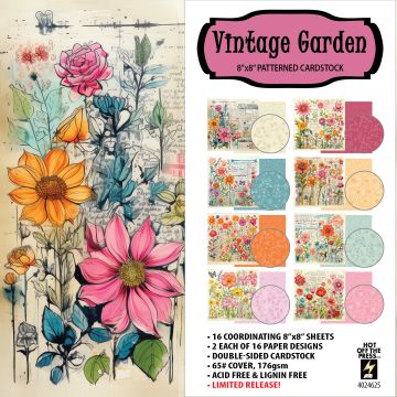 Vintage Garden 8x8 Papers, limited edition