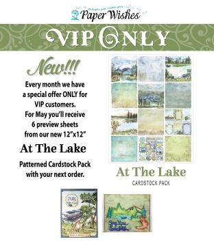At the Lake 12x12 Patterned Cardstock - VIP