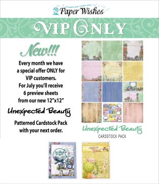 Unexpected Beauty Patterned 12x12 VIP - July