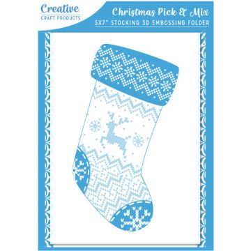 Stocking 3D Embossing Folder