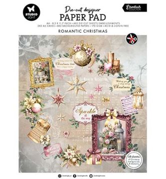 Romantic Christmas Paper & Die-Cut Pack, 28 sheets