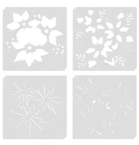 Layering Poinsettias For the Love of Masks