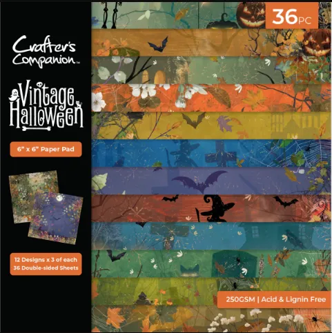 Vintage Halloween 6x6 Papers, 36 sheets