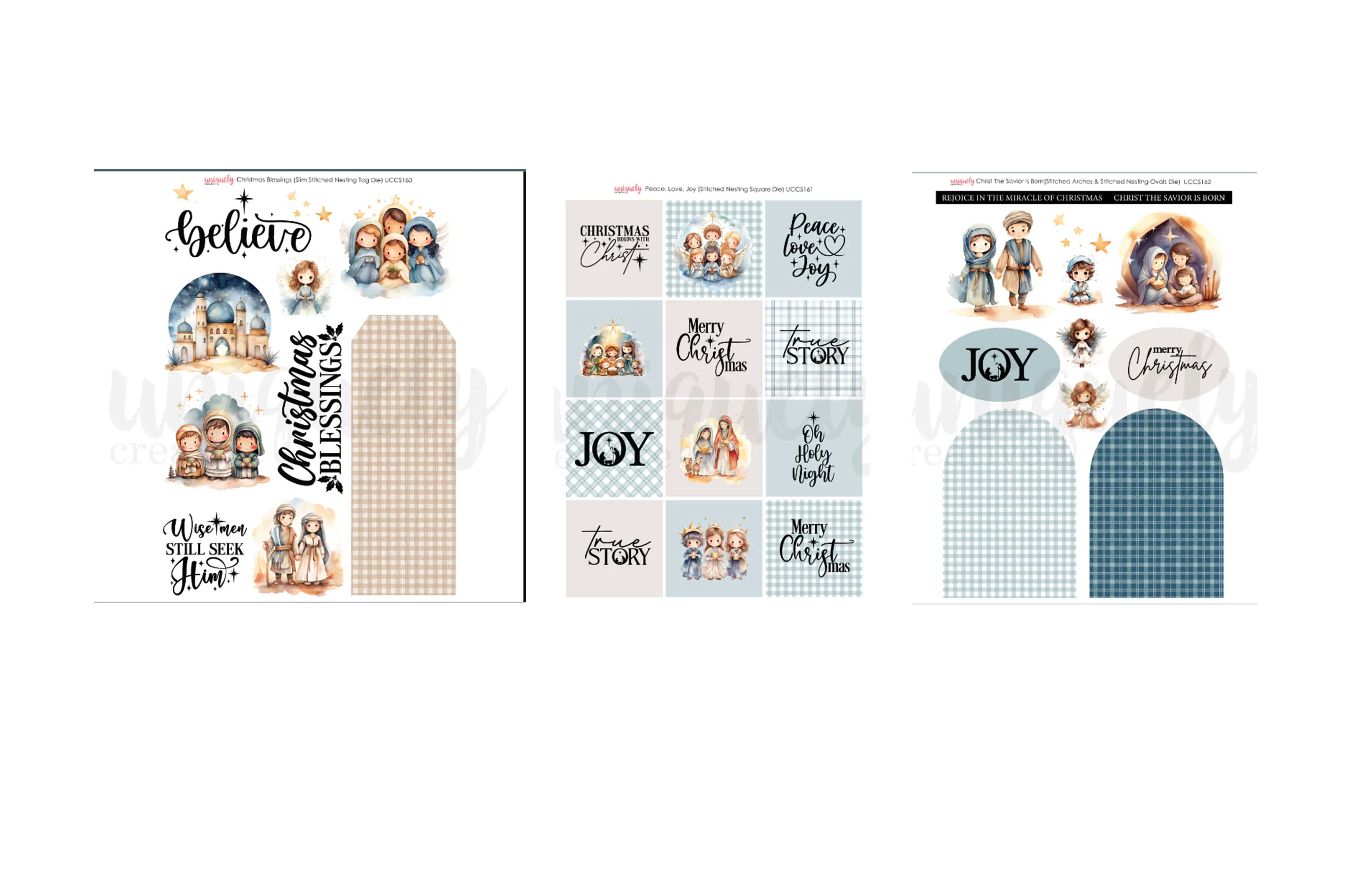 Christmas Blessings Cut-a-Part Bundle, 3 sheets