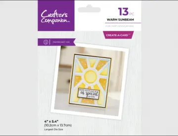 Crafter's Companion Metal Dies Create a Card - Warm Sunbeam