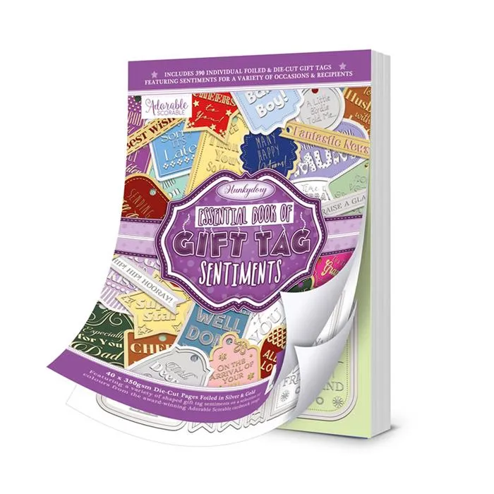 Essential Book of Gift Tag Sentiments, 390 pieces