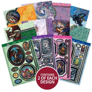 Stained Glass Mystical Worlds Luxury Topper Collection