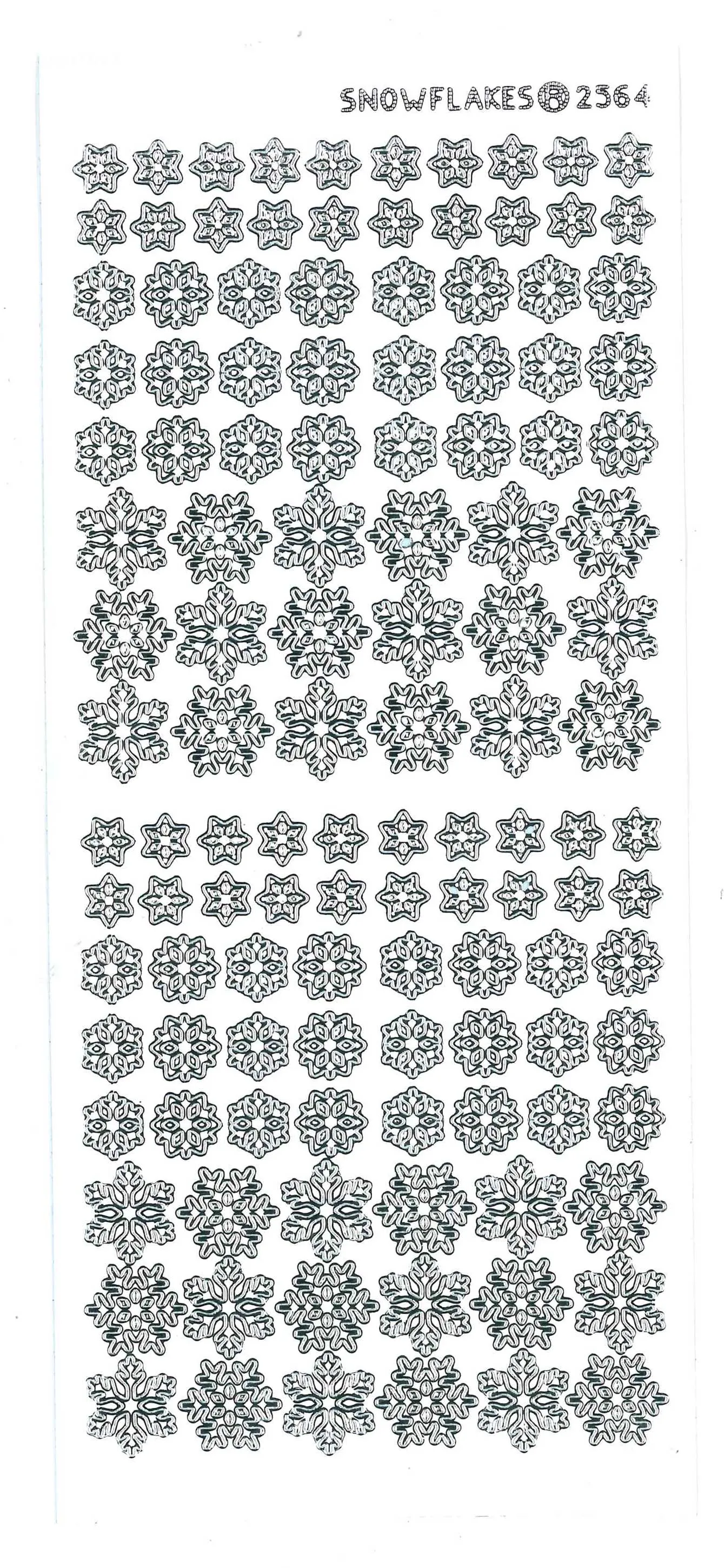 Snowflake White Dazzlesâ¢ stickers