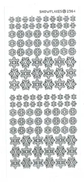 Snowflake White Dazzles&trade; stickers