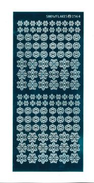 Teal Snowflake Dazzles™ Stickers