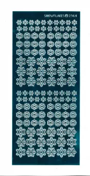 Snowflake TealDazzles&trade; stickers