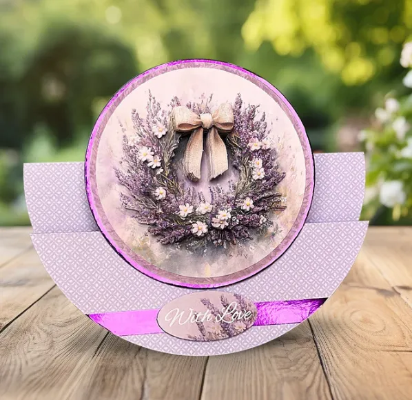 Lavender Wreath Die-Cuts, 3 sheets