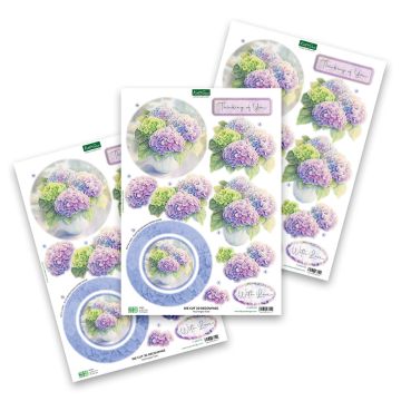 Hydrangea Vase Die-Cuts 3 sheets