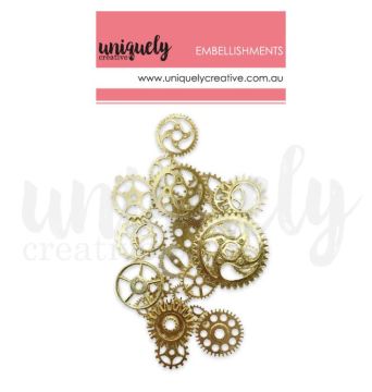 Gold Metal Cogs & Gears