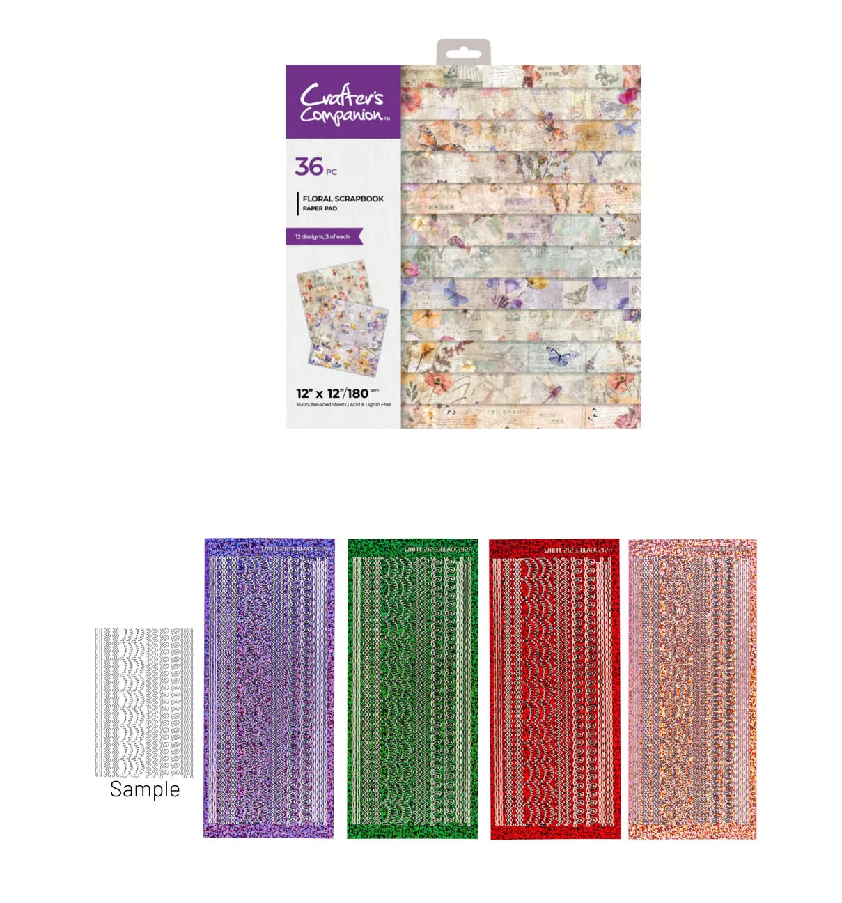 Floral Scrapbook Papers by Crafter's Companion Money Saver