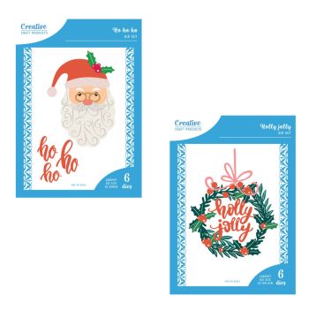 Holly Jolly & HoHoHo Dies by Creative Craft Products Money Saver