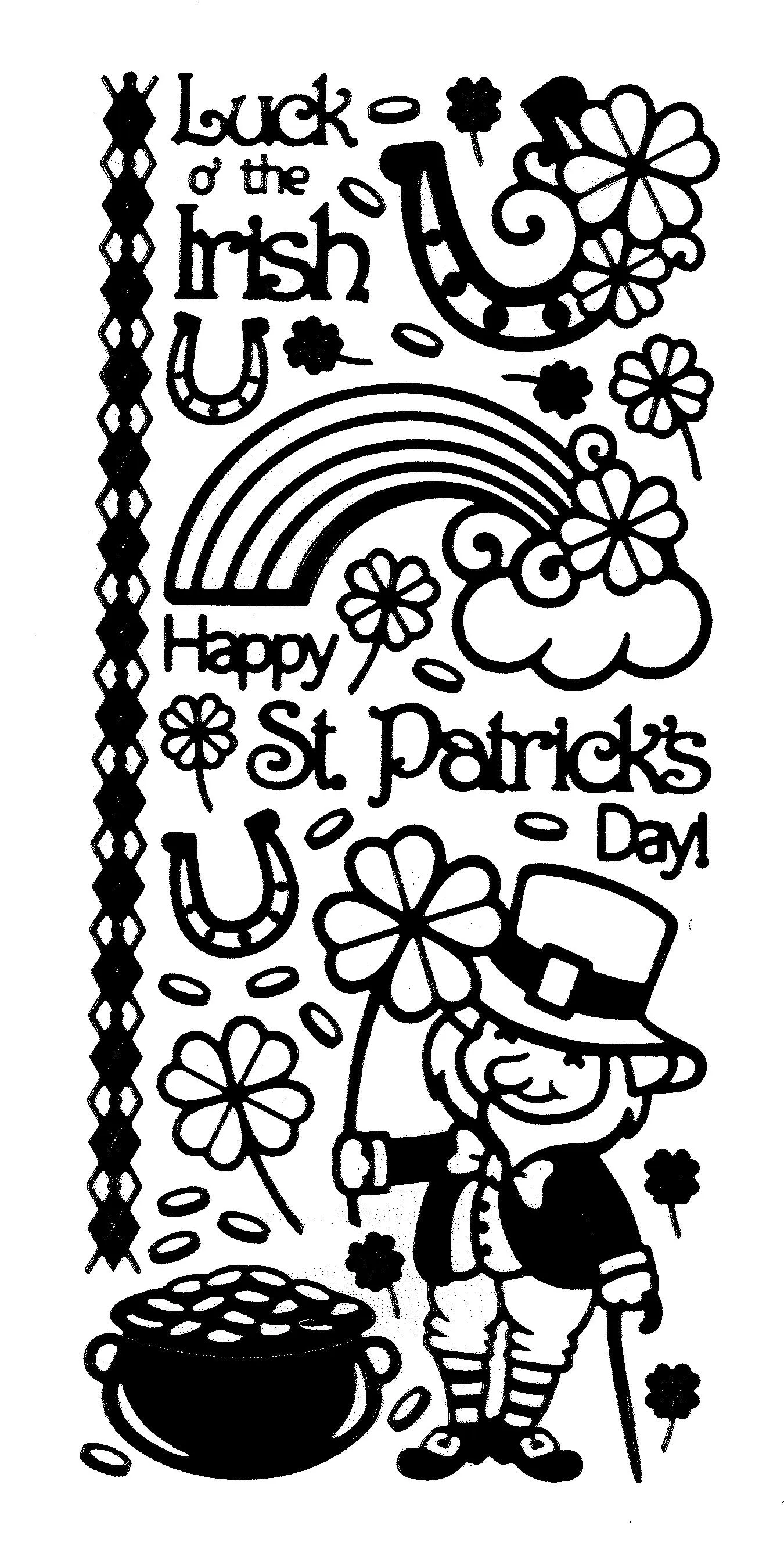 St. Patrick's Day and Lucky Things Dazzles Stickers