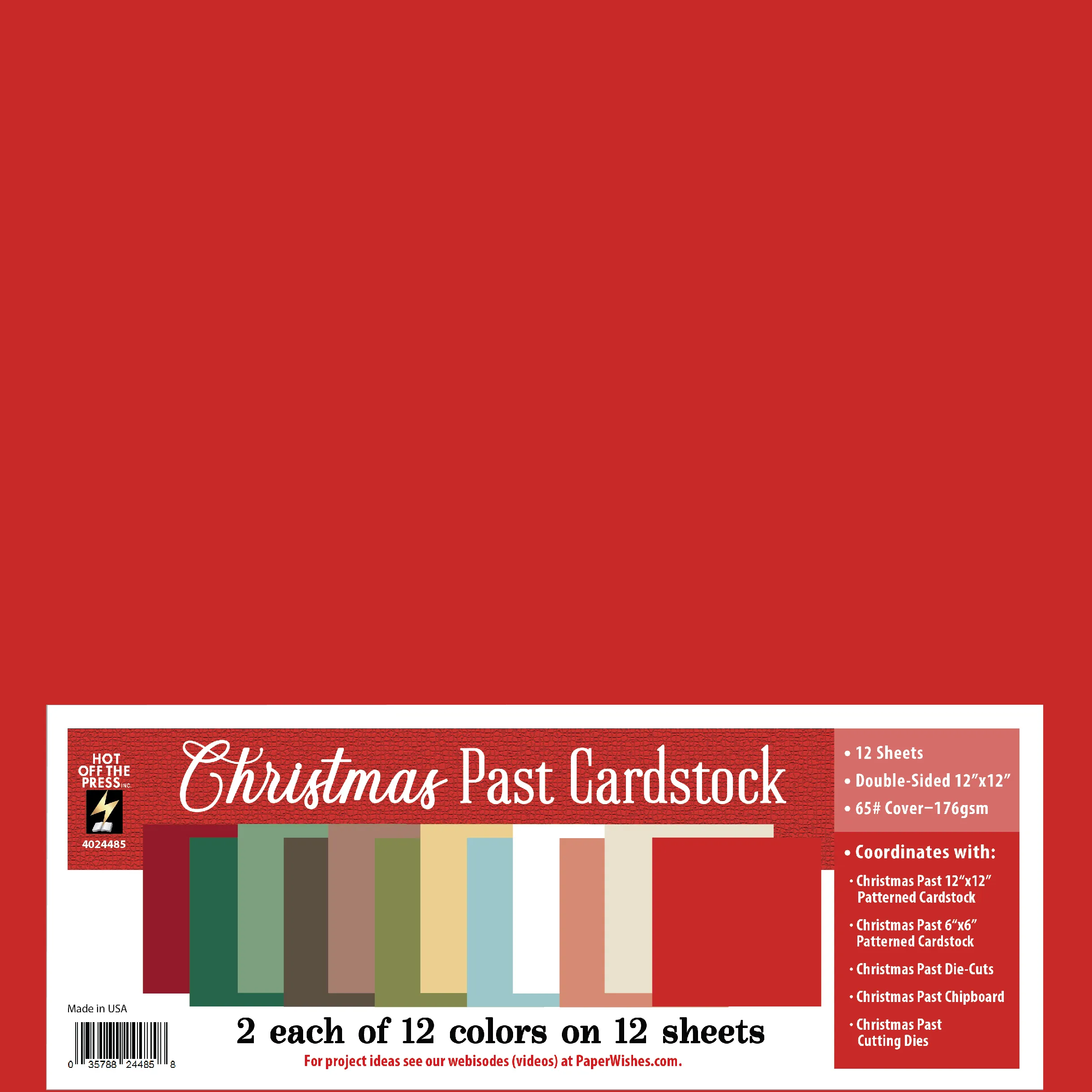 Christmas Past 12x12 Solid Cardstock