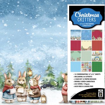 Christmas Critters 12x12 Patterned Cardstock