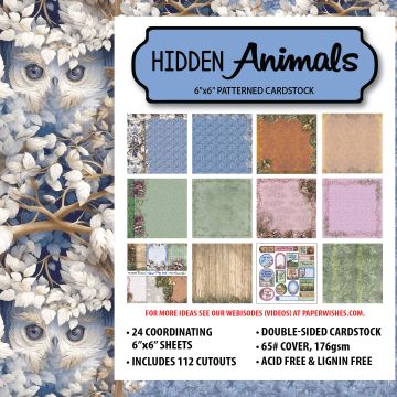 Hidden Animals 6x6 Patterned Cardstock