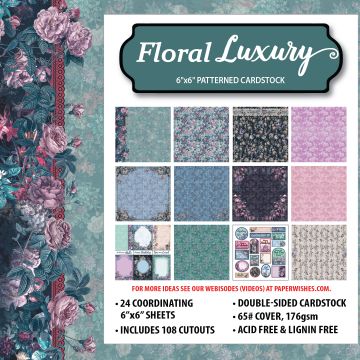 Floral Luxury 6x6 Patterned Cardstock