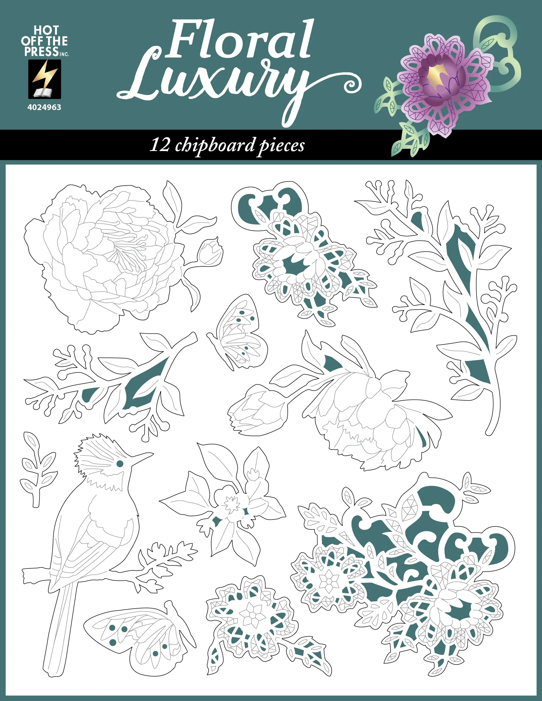 Floral Luxury Chipboard
