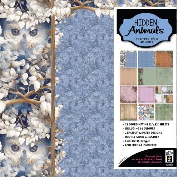 Hidden Animals 12x12 Patterned Cardstock