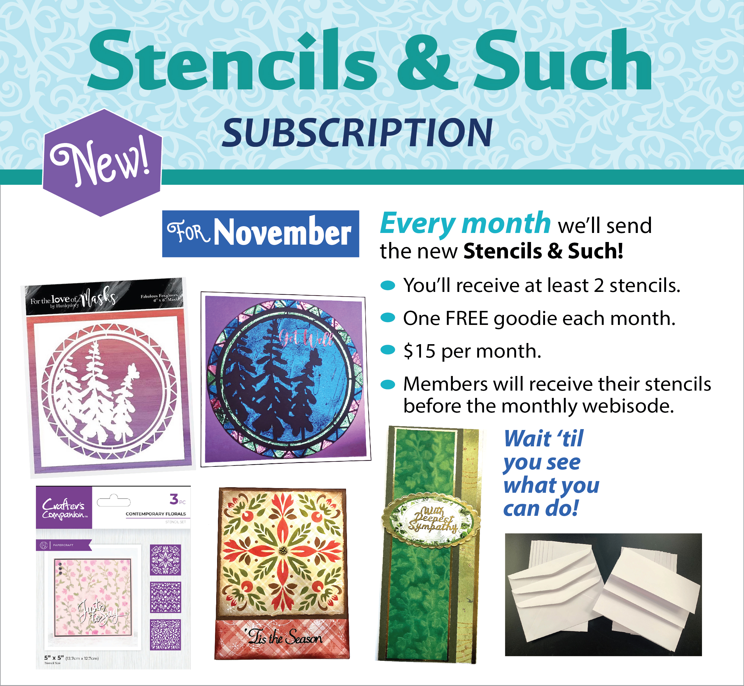 Stencils & Such Subscription - November