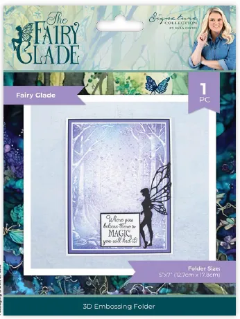 Sara Signature Fairy Glade 3D Embossing Folder