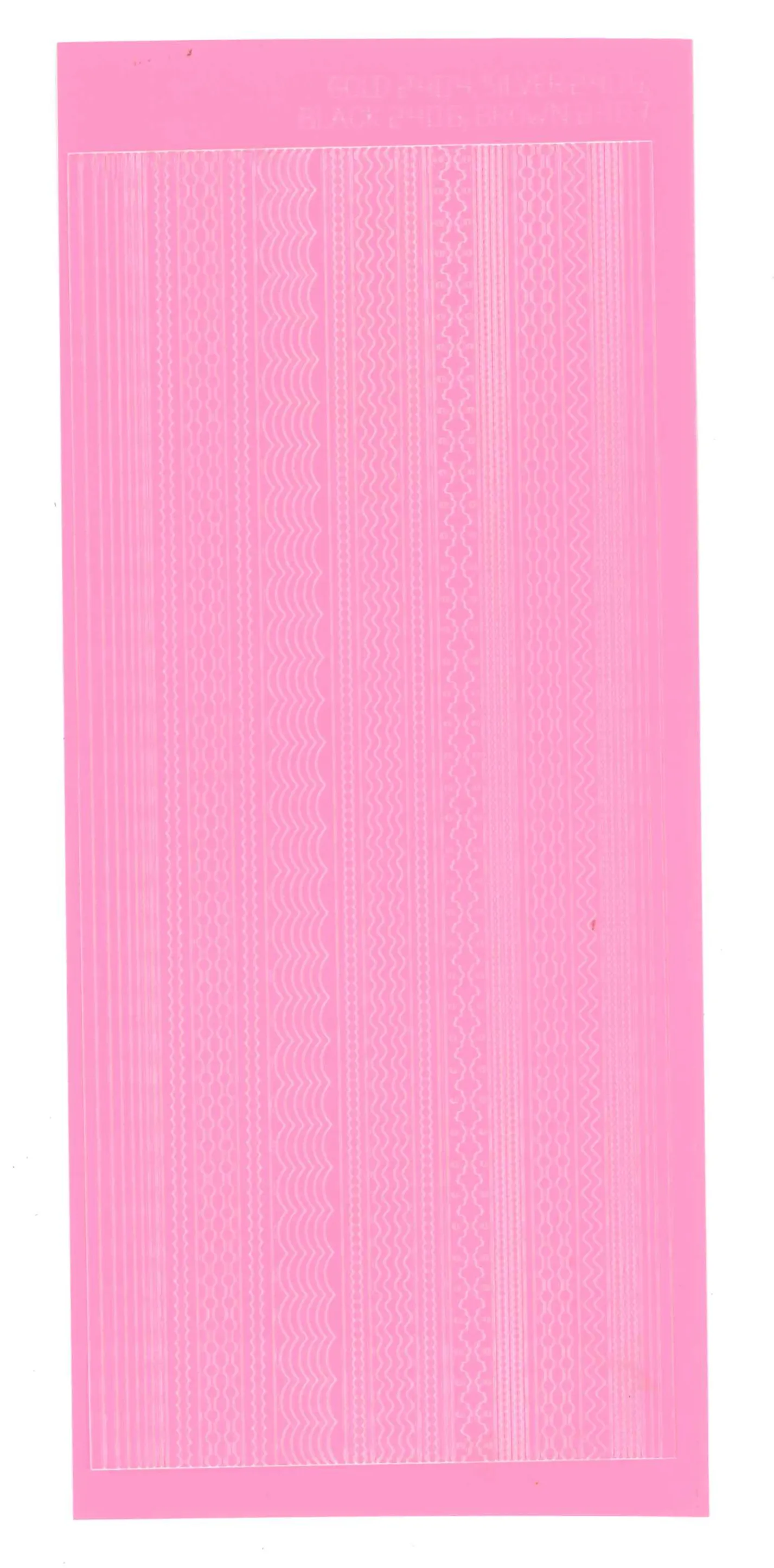 Pink Thin Line Dazzlesâ¢ Stickers, 63 pieces