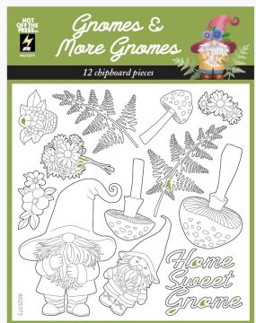 Gnomes & More Gnomes Chipboard