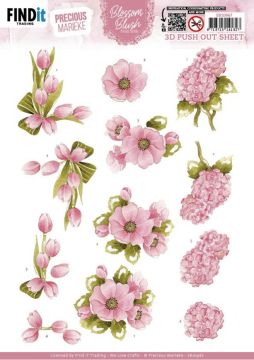 Blossom Blush Bright Pink die-cuts