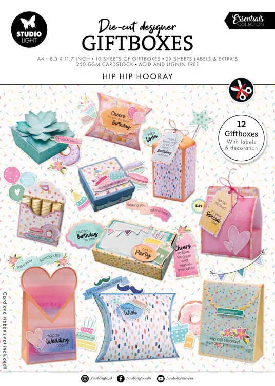 Hip Hip Hooray Giftboxes, 12
