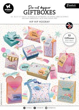 Hip Hip Hooray Giftboxes, 12 Boxes