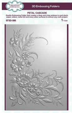 Petal Cascade 3D Embossing Folder