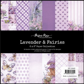 Lavender & Fairies 6x6 papers, 18 sheets