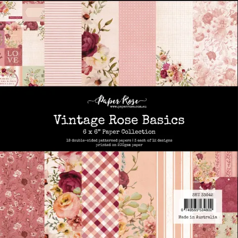 Vintage Rose 6x6 papers