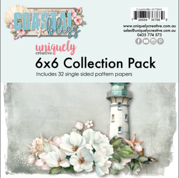 Coastal Bliss 6x6 cardstock, 32 sheets