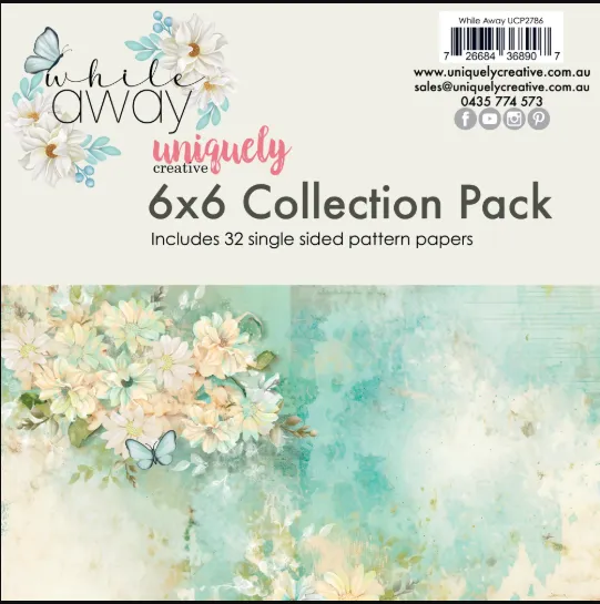 While Away 6x6 Cardstock, 32 sheets