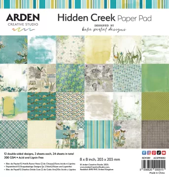 Hidden Creek 8x8 Paper Pad, 24 sheets