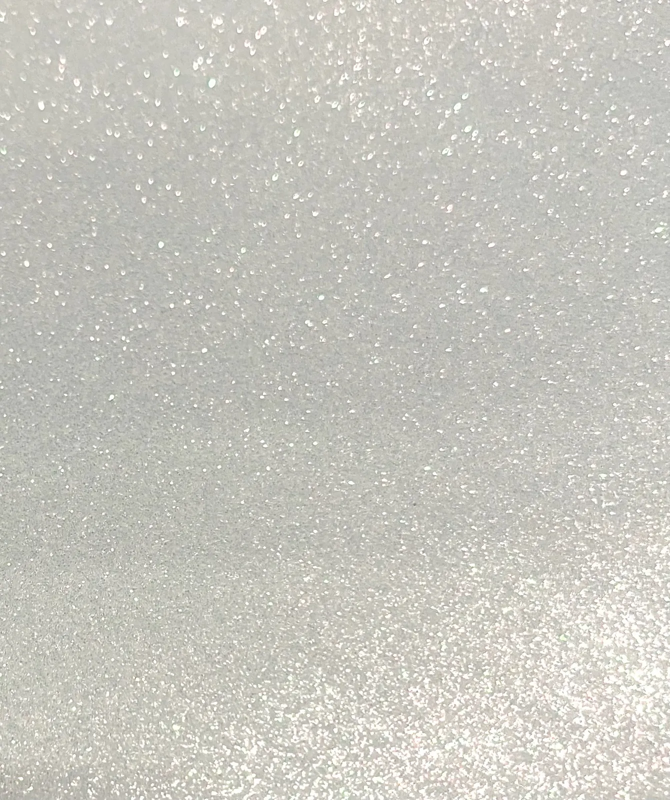White Non-Shed Glitter Cardstock 8.5