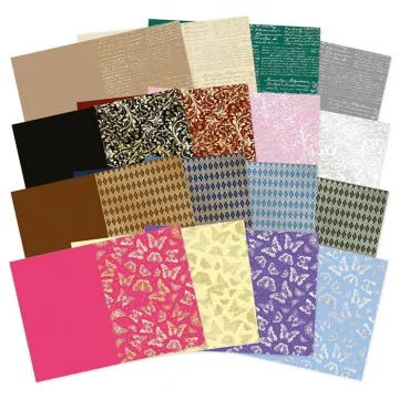 Essential Foiled Card Blanks A5 Selection, 16 cards & envelopes