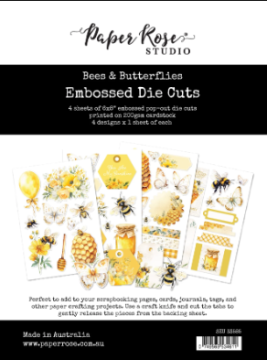 Bees & Butterflies Embossed Die-Cuts