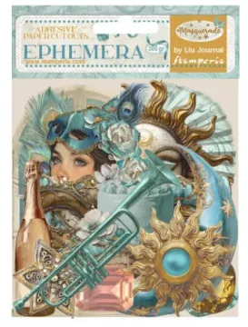 Masquerade Ephemera Die-Cuts, 53 pieces